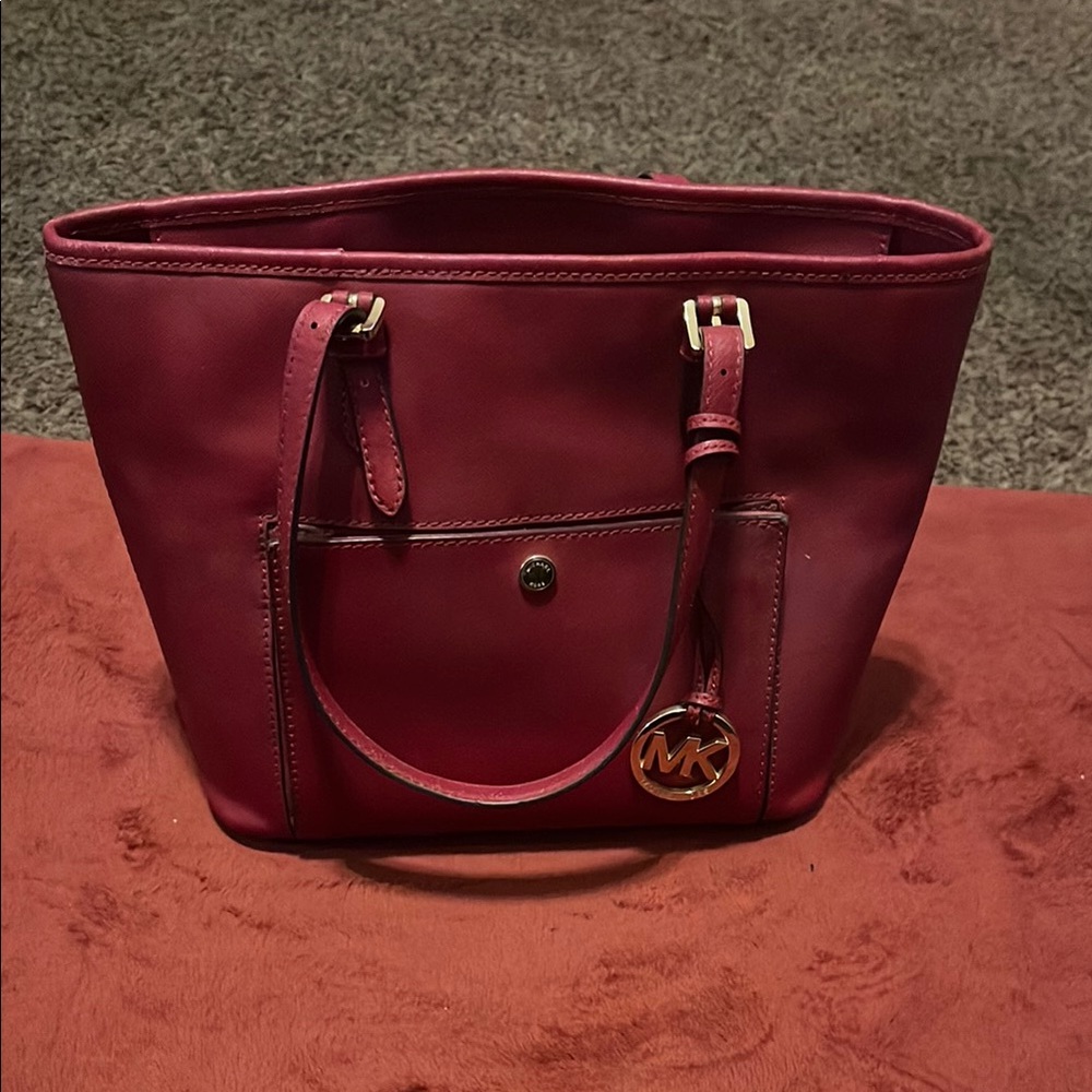Michael Kors Red Tote Bag